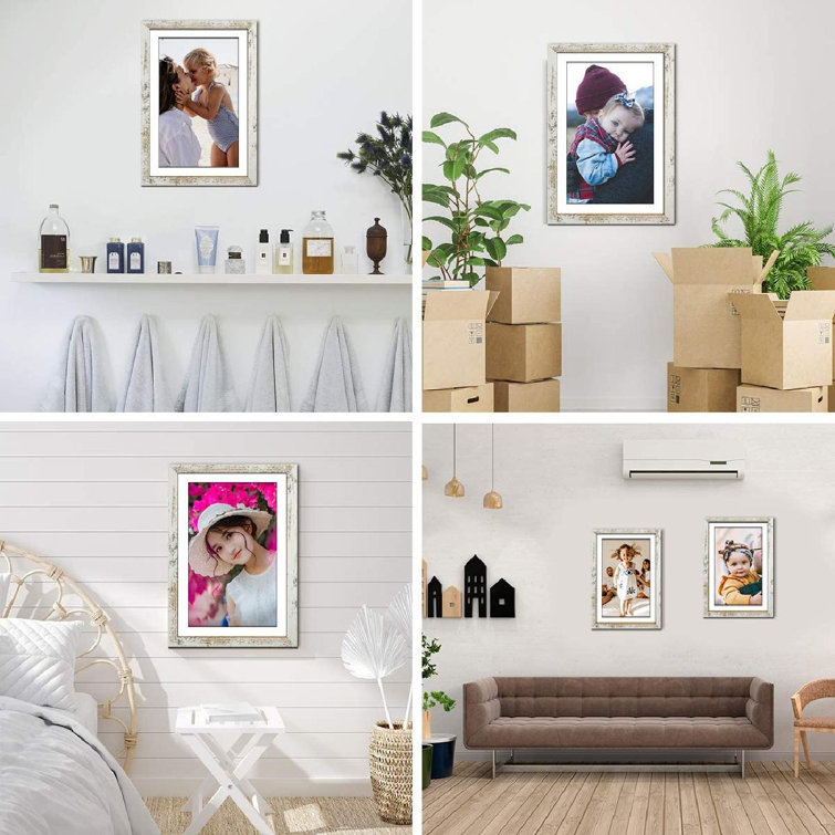 Gracie Oaks 11X17 Picture Frame Wood Pattern Rustic Brown Poster Frame